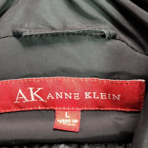 Anne Klein Black Insulated Winter Parka L - Picture 3 of 7